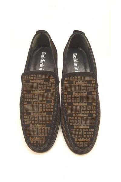 Baldinini Men's Black Printed Shoes