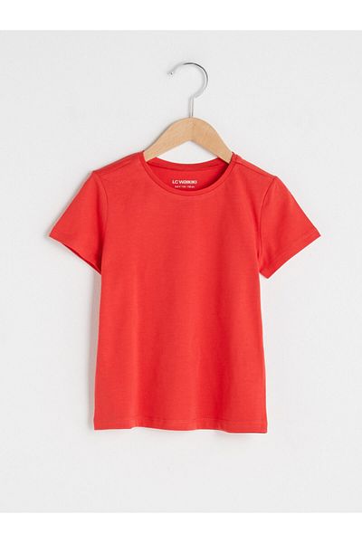 LC Waikiki Crew Neck Basic Short Sleeve Cotton Girl's T-Shirt from Your Fashion Style