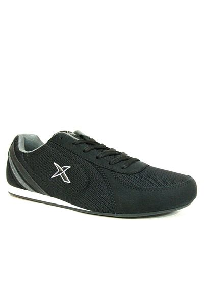 Kinetix Men's Black Gray Lace-Up Sports Shoes