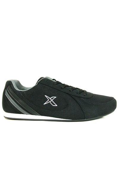 Kinetix Men's Black Gray Lace-Up Sports Shoes