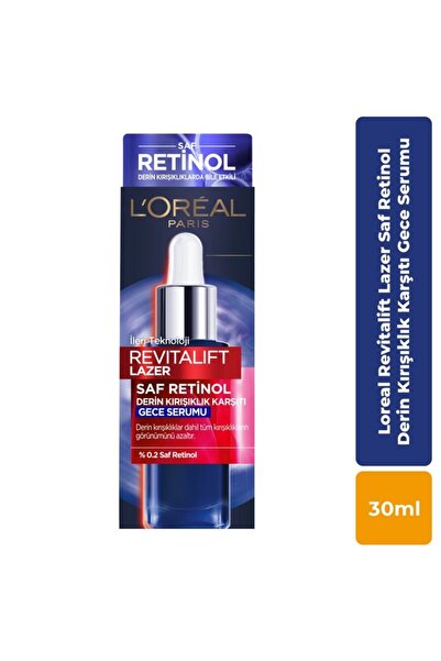 L'Oreal Paris Revitalift Lazer Saf Retinol Derin Kırışıklık Karşıtı Gece Serumu 30ml