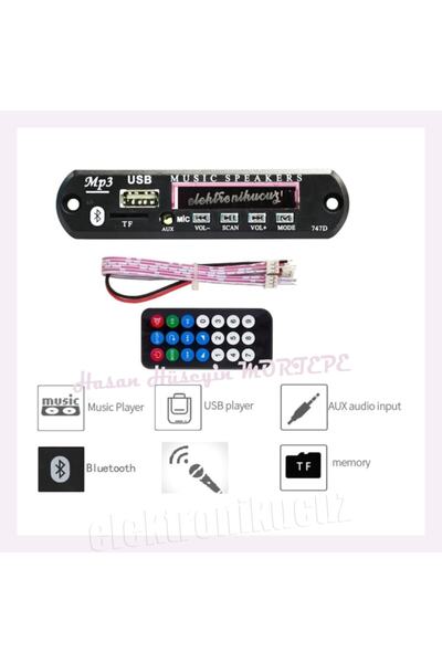 Genel Markalar Class Bluetoothlu Araç Oto Teyp Aux Usb Sd Mikrofonlu Dönüştürücü Çevirici Mp3Modül Kart Teyp değil