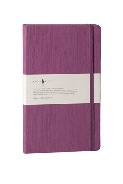 Fabio Ricci Lepidus 13x21cm Noktalı Mor Defter