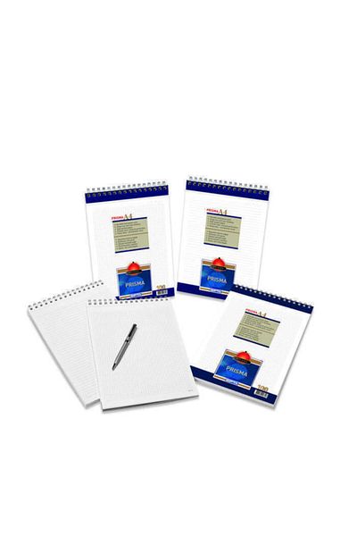 Gıpta Memo Pad A5 Prisma Spiral Cardboard Cover 100 Sheets Striped