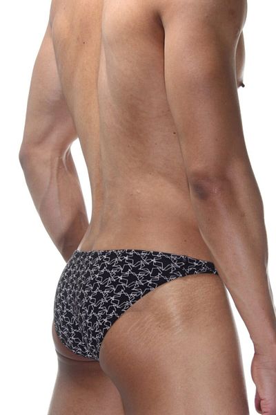 darkzone Ανδρικό slip Slim Fit Black Star με σχέδιο