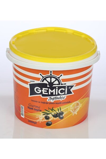 Gemici Zeytin Gurme Yağlı Sele Siyah Zeytin (10 Kg)