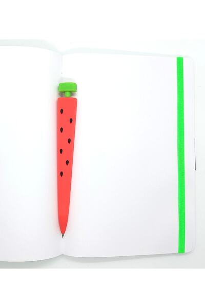 Faber Castell A5 Faux Leather Agenda Neon Green Unlined Undated And Watermelon Versatile 0.7 Mechanical Pen