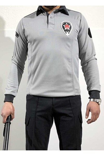 arslan iş elbiseleri Unisex Gri Yeni Kamu Özel Güvenlik Kışlık Sweatshirt