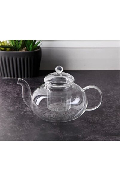 İly إبريق شاي زجاجي مع مصفاة بوروسيليكات 600 مل