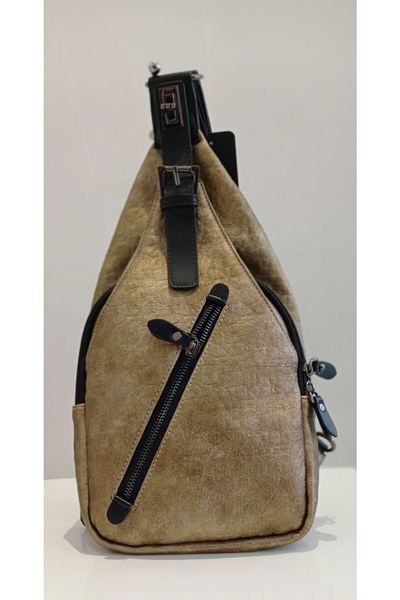 Onix Accessories Μπροστινή χιαστί με λεπτομέρεια ζώνης με φερμουάρ και χρήση στο πίσω μέρος