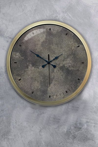Kasva Concept Δώρο 40 εκ. Αντίκα Μεταλλικό Κλασικό Ρολόι τοίχου