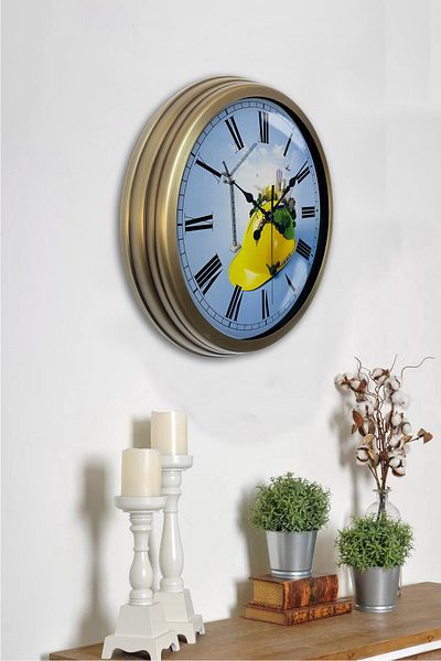 Kasva Concept Ρολόι τοίχου 40 cm Antique Metal Construction Industry