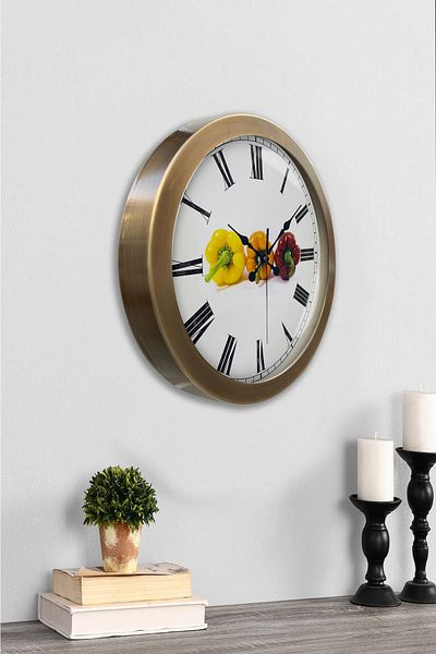Kasva Concept Cadou 36 Cm Ceas de Perete Bucătărie Metal Antic