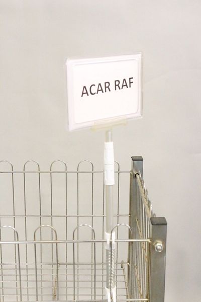 Acar Raf Πλαίσιο προώθησης προϊόντος Πλαστικό και ελατήριο Ετικέτα τιμής Α6 Πλαίσιο Διαφανές
