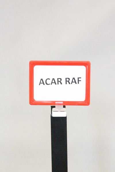 Acar Raf Πλαίσιο προώθησης προϊόντος Πλαστικό και μαγνητικό Ετικέτα τιμής Πλαίσιο A5 Κόκκινο
