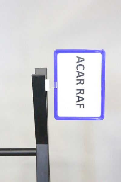 Acar Raf Πλαίσιο προώθησης προϊόντος Πλαστικό και μαγνητικό Ετικέτα τιμής Α5 Πλαίσιο Μπλε