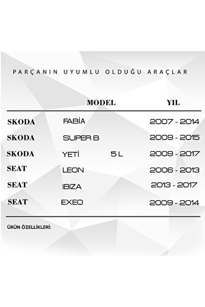 Genel Markalar Vw Uyumlu , Passat, Polo, Caddy, Tiguan, Touran Için Arka Silecek Kol Kapağı