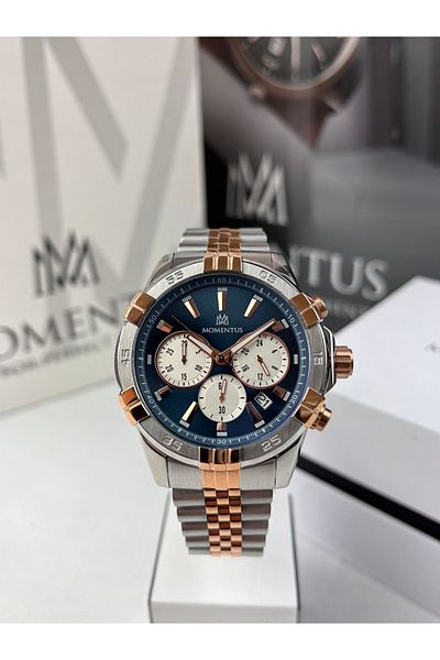 Momentus Men's Wristwatch Jubilee Cord 45mm 10 Atm Waterproof