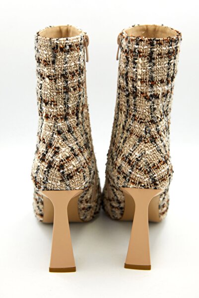 lescarpe Kadın Fermuarlı Topuklu Bot