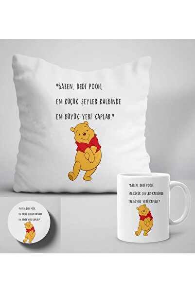 GünayStore وقال في بعض الأحيان بوه. أصغر الأشياء... طقم وسادة هدية مطبوع عليه...