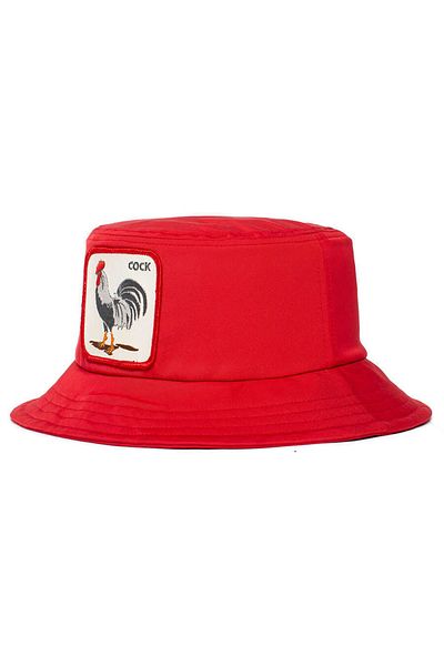 Goorin Bros Bucktown Rooster Bucket cu cocoș 105-0132 Roșu L/XL