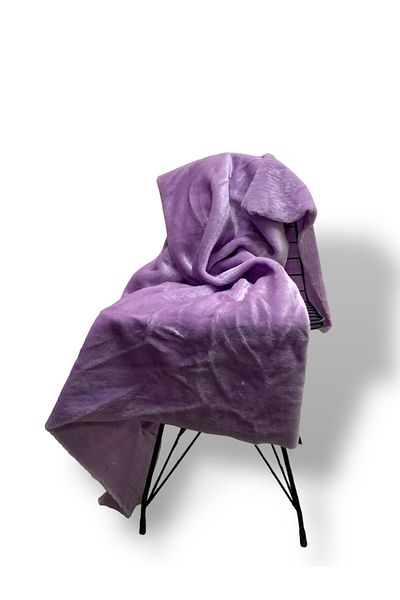 PLUSH STUDIO Zp-lutur- Non-Shedding Imported Lilac Color Plush Fabric 100x150 Cm Home Textile