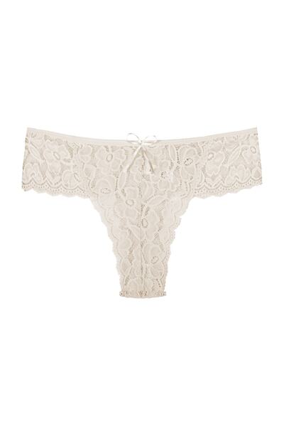 Zena Large Size 3-Piece Lace Thong Panties Set