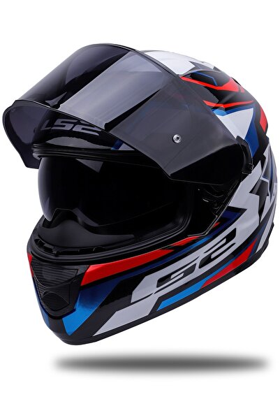 LS2 Stream Evo Fast Siyah-kırmızı-mavi Kask