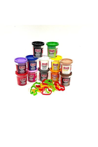 Lets Play Dough 12 Colors 1380 Gr 12 Pieces Mold Gift