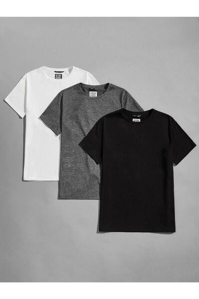 Benisengiydir Unisex 3 Color Oversize Crew Neck Tshirt