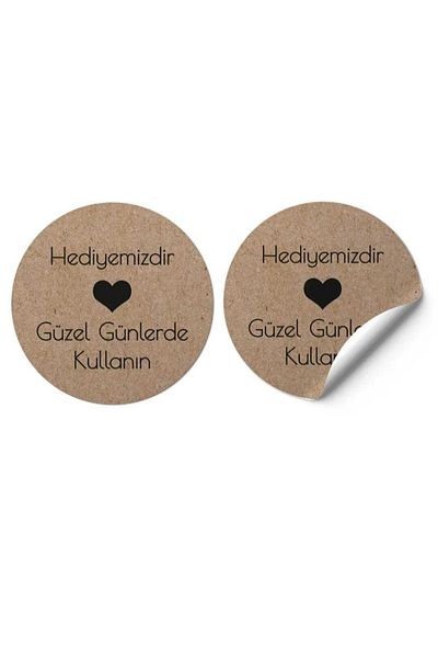 gg gençgirişimci استيكر مطلي - هدية - (3x3 سم) 50 قطعة بمظهر كرافت