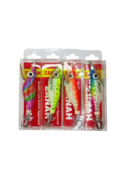 ALDOS Fosforlu Kocagöz Kalamar Zokası 4lü Set