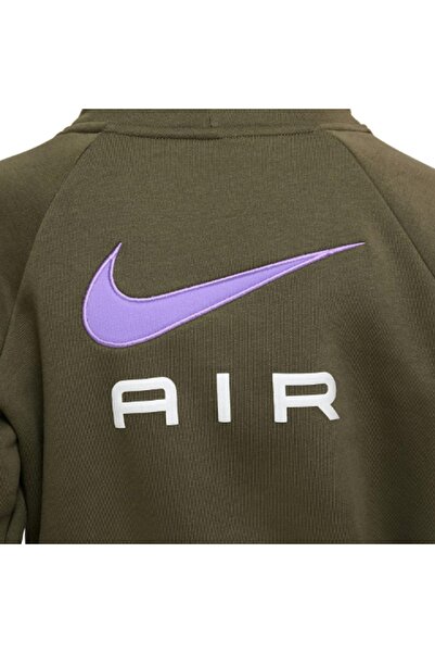 Nike G Nsw Air Ft Hoodie Çocuk Kahverengi Günlük Stil Sweatshirt Dq8932-222