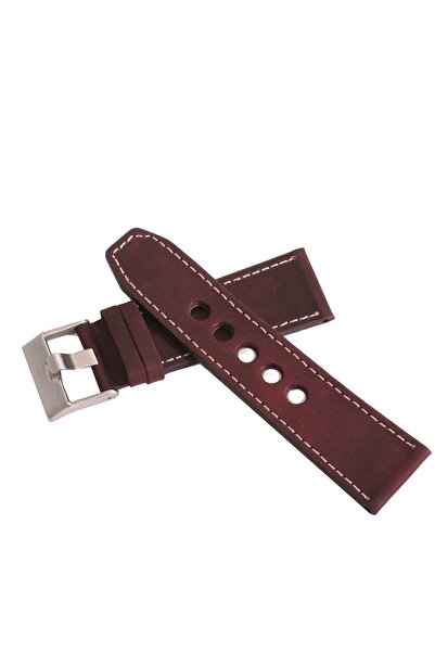 FADO حزام ساعة رياضي من الجلد الطبيعي بفتحة كبيرة 26 مللي متر 2