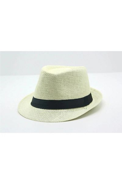 Accesory City Straw Fedora Hat