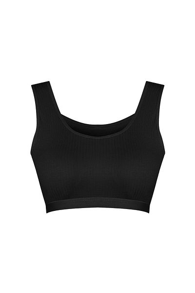 HNX Bustieră de damă căptușită cu curea groasă pentru camisole neagră