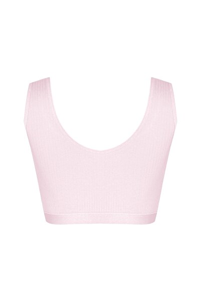 HNX Pink Camisole Thick Strap Padded Women's Bustier