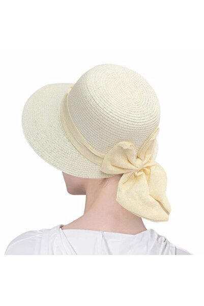 Mood Agenda Women's Organic Straw Bow Hat