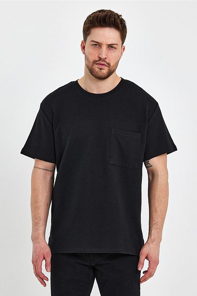 Rodi Crew Neck Ottoman Relax Fit T-shirt with Pockets Rd23ye272305