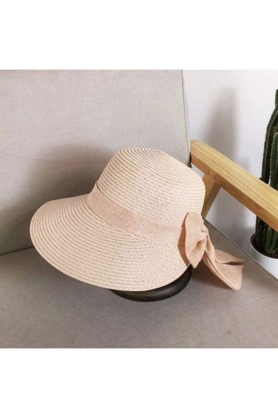 Mood Agenda Women's Organic Straw Bow Hat