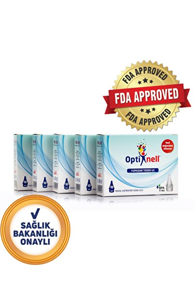 Optinell Bebek Nazal Burun Aspiratör Otribebe Uyumlu Yedek Uç 5 Kutu Skt: 07/2029