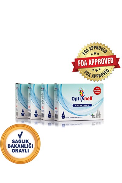 Optinell Bebek Burun Aspiratörü Yedek Uç Tüm Markalar Ile Uyumlu 4 Paket Skt: 07/2029