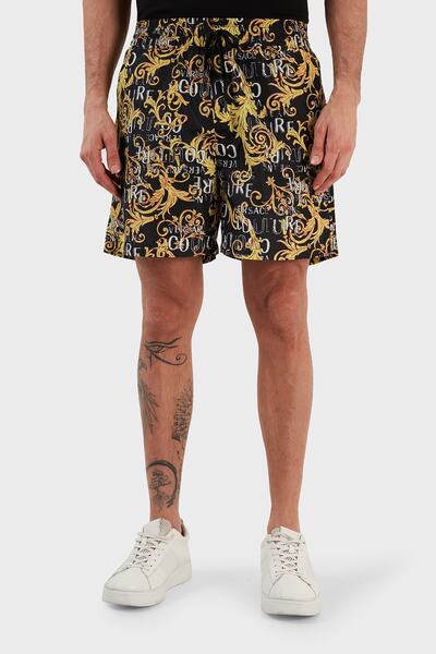Versace منقوشة عادية تناسب جيوب الرجال قصيرة قصيرة 74gadd18 Cqs51 G89