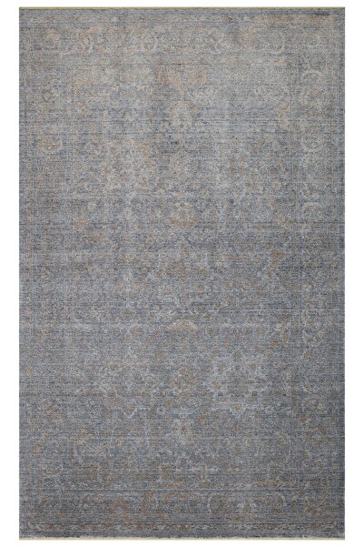 Eko Halı Taftan Tf02 D.grey Bronz Pakistan Overdyed Tarzı El Emeği Ile Özel T...