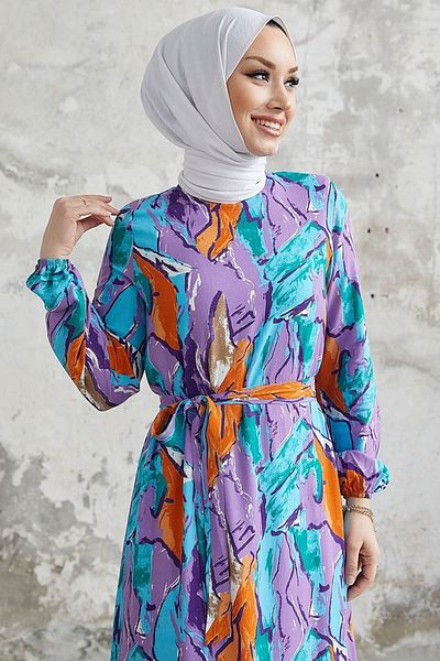 InStyle Φόρεμα από βισκόζη Rabel Ebruli - Μωβ