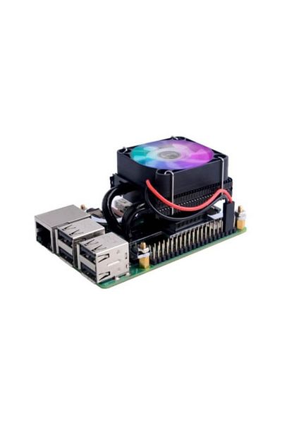 Arduino مروحة تبريد ثلج سوداء منخفضة المستوى لـ Raspberry Pi