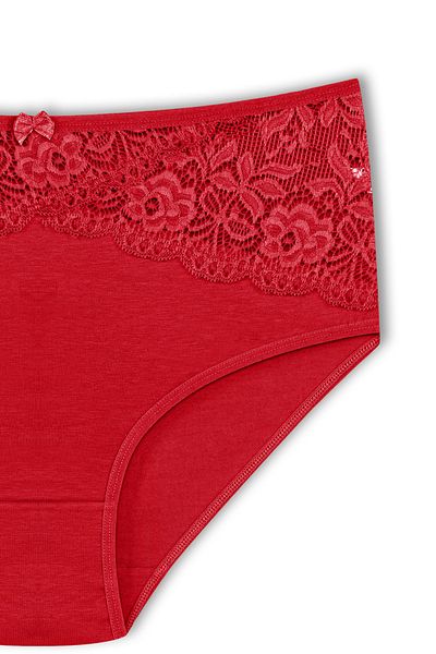 HNX Γυναικεία κιλότα Red Reverse V Lace Bato