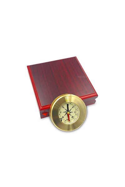 SEDEF SİLVER Hediyelik Dekoratif Özel Tasarım Ahşap Kutulu Şık Sevgiliye Anneye Babaya Arkadaşa Hediye Pusula