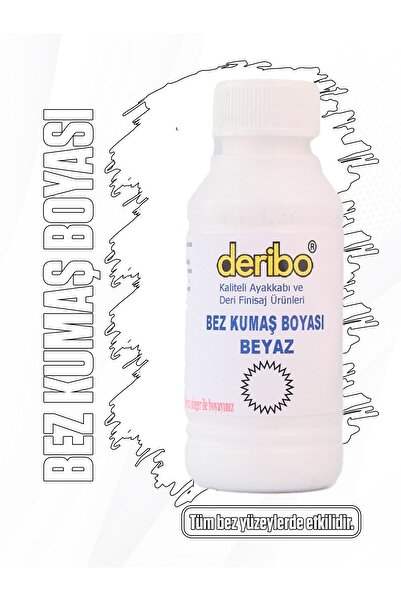 deribo Bez Ve Kumaş Ayakkabı Boyası, Ayakkabı Bakım. 100ml. Sünger Hediyeli.