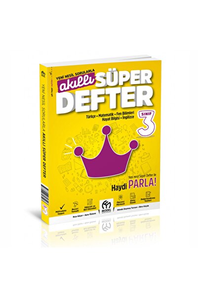 Model Yayınları 3.sınıf Süper Akıllı Defter - Yeni Nesil Sorular